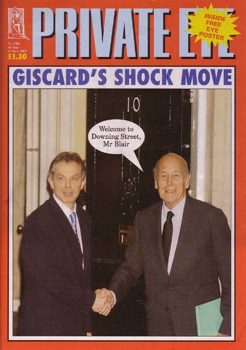Tony Blair Valery Giscard d'Estaing