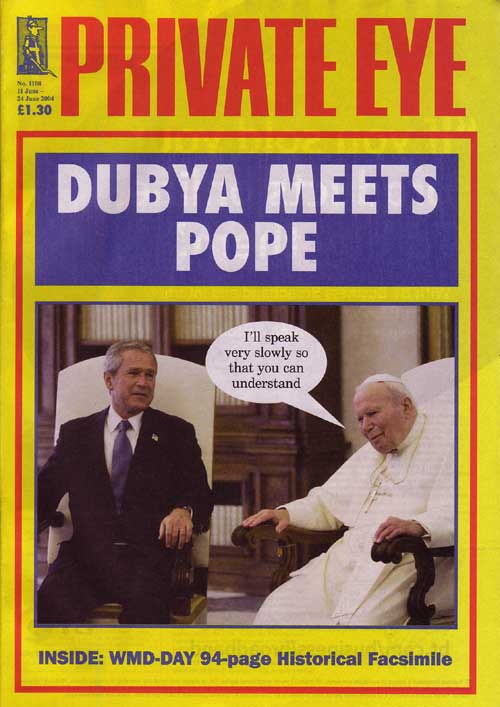 George W Bush Pope John Paul II