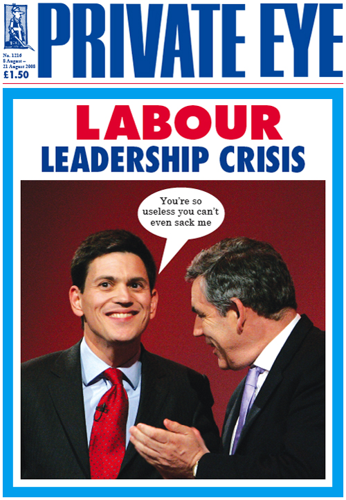 David Miliband Gordon Brown