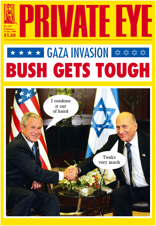 George W Bush Ehud Olmert