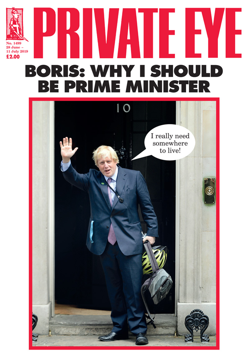 Private Eye Magazine on X: Boris Johnson blundering into