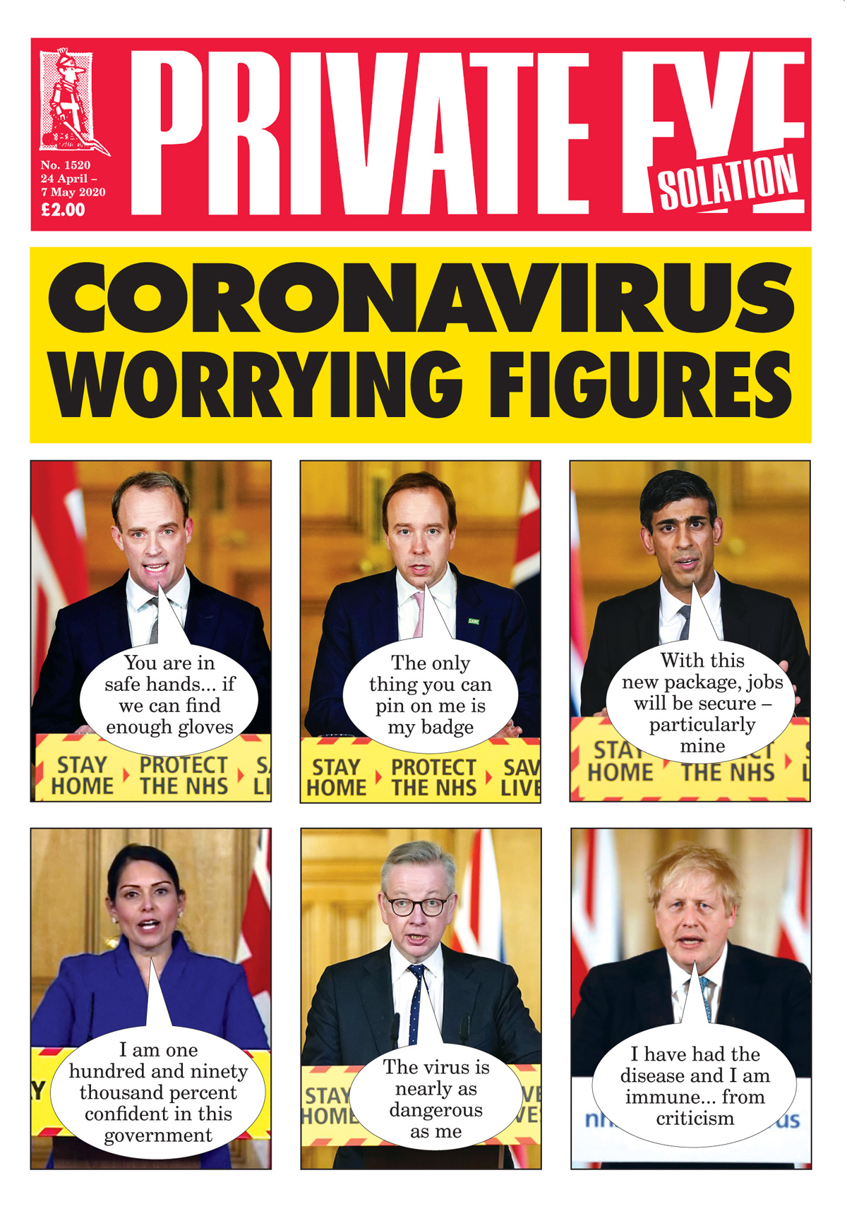 Dominic Raab Matt Hancock Rishi Sunak Priti Patel Michael Gove Boris Johnson