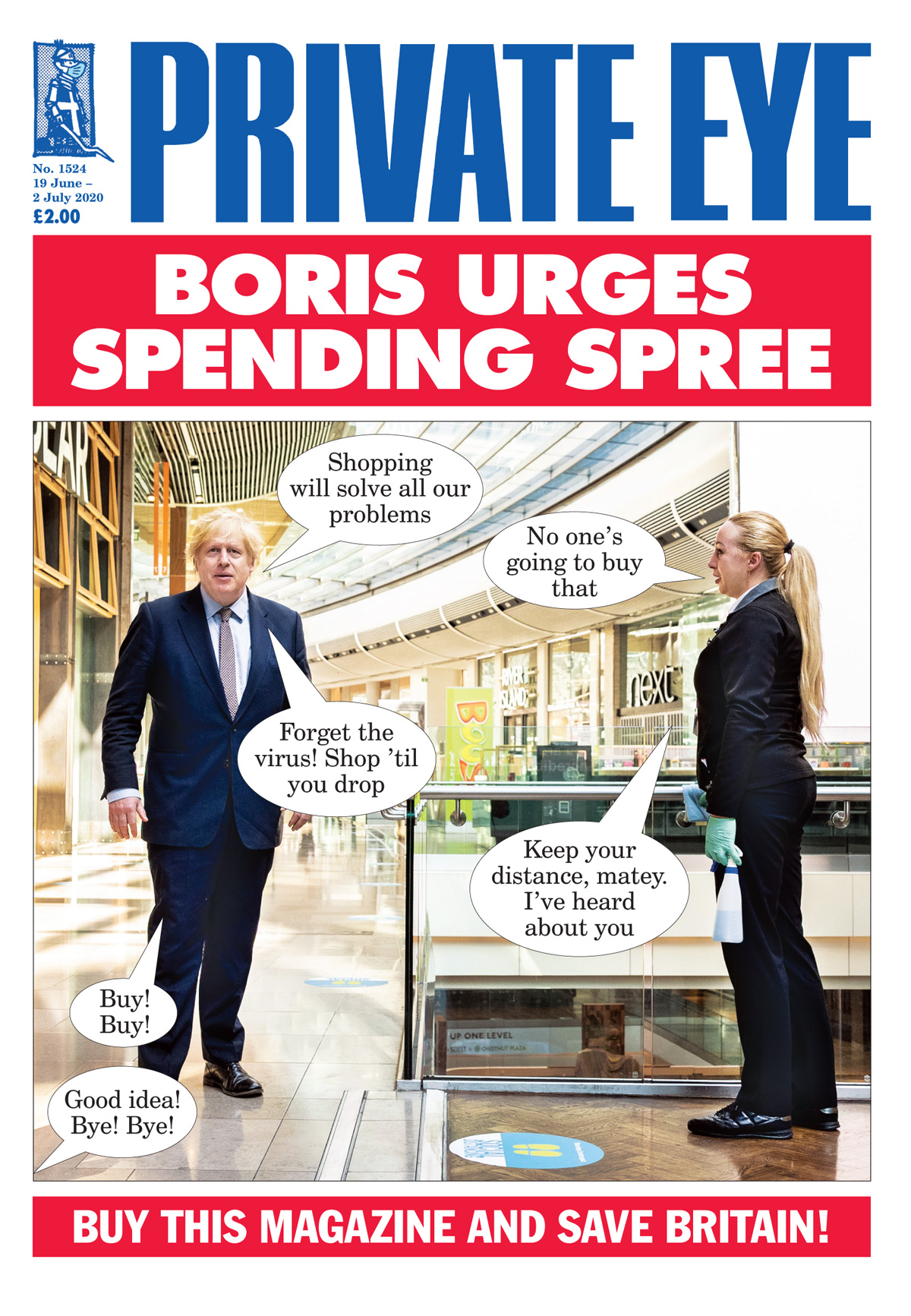 Private Eye Magazine on X: Boris Johnson blundering into