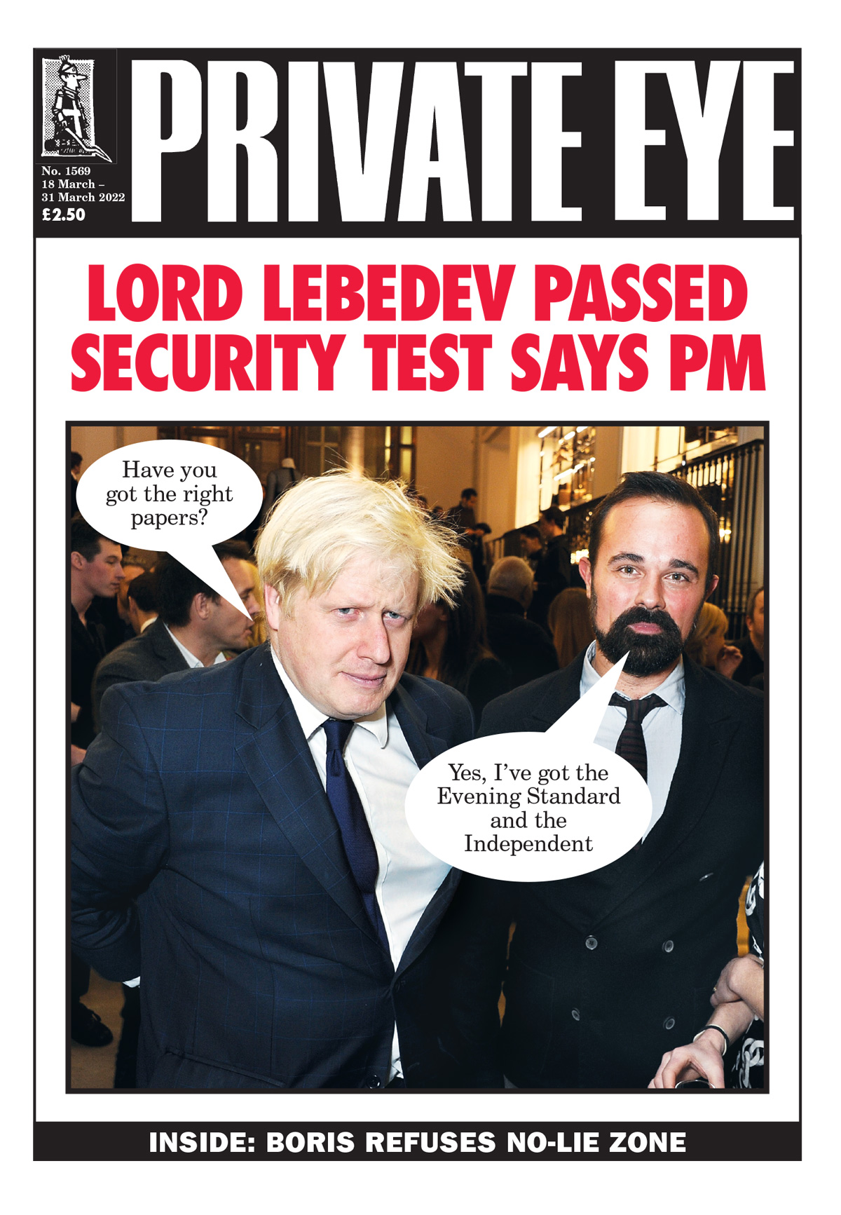 Evgeny Lebedev Boris Johnson