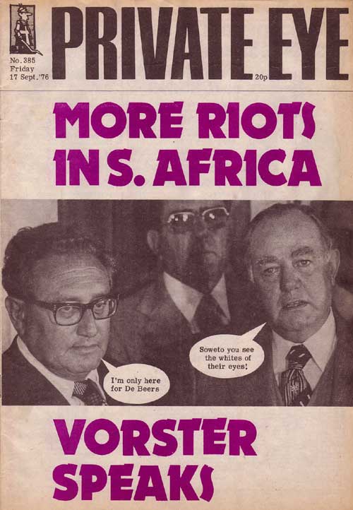 Henry Kissinger John Vorster