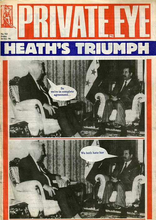 Ted Heath Saddam Hussein