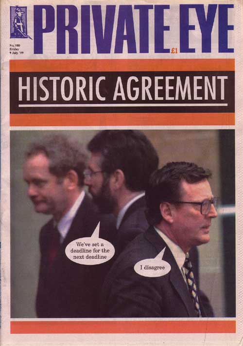 David Trimble Gerry Adams Martin McGuinness