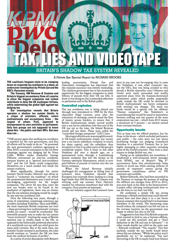Tax, Lies and Videotape
